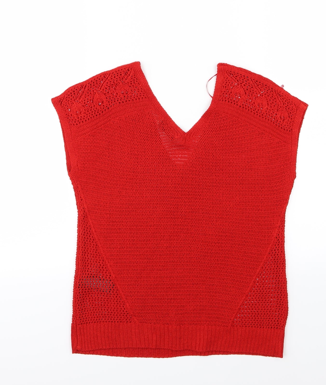 Marks and Spencer Womens Red  Knit Pullover Jumper Size 10
