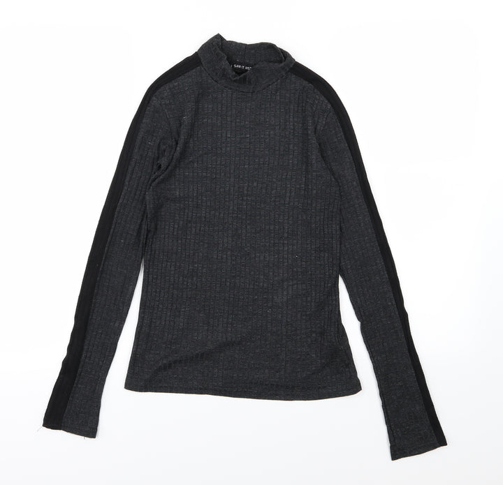 I SAW IT FIRST Womens Grey Knit Pullover Jumper Size 10