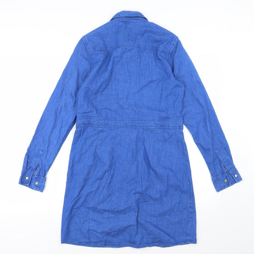 Dorothy Perkins Womens Blue  Denim Shirt Dress  Size 10