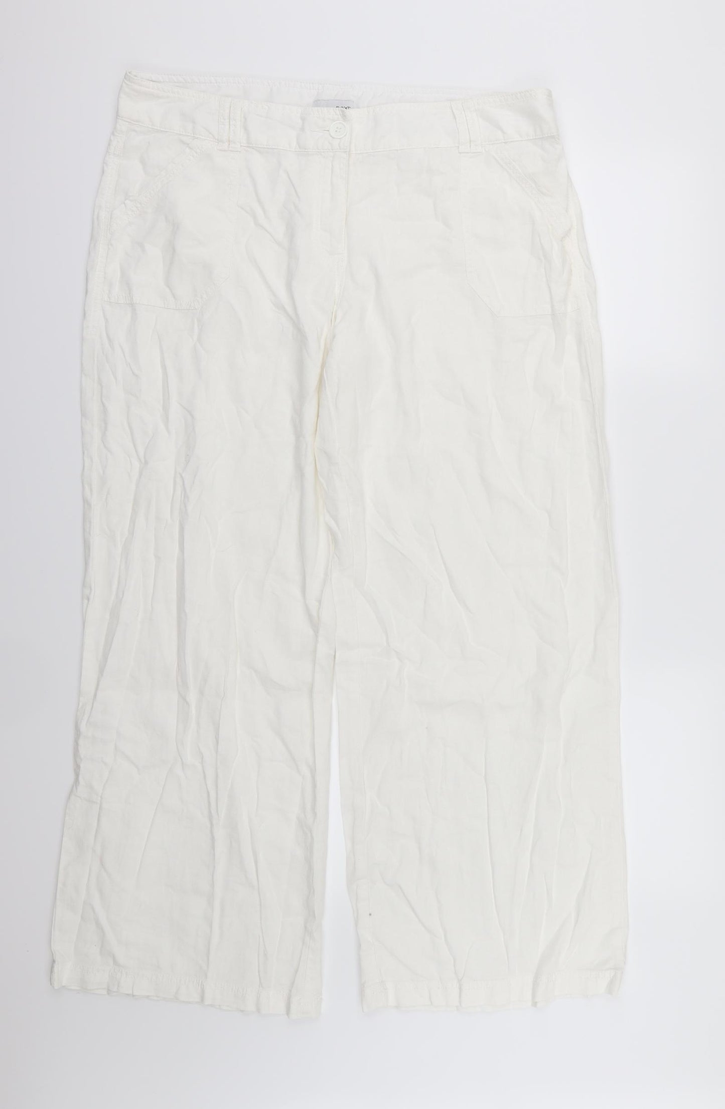 NEXT Womens White   Trousers  Size 18 L31 in