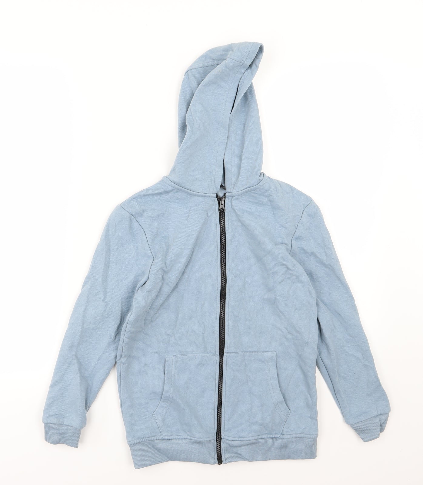 George Boys Blue  Jersey Full Zip Hoodie Size 9-10 Years