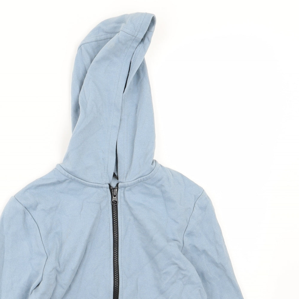 George Boys Blue  Jersey Full Zip Hoodie Size 9-10 Years