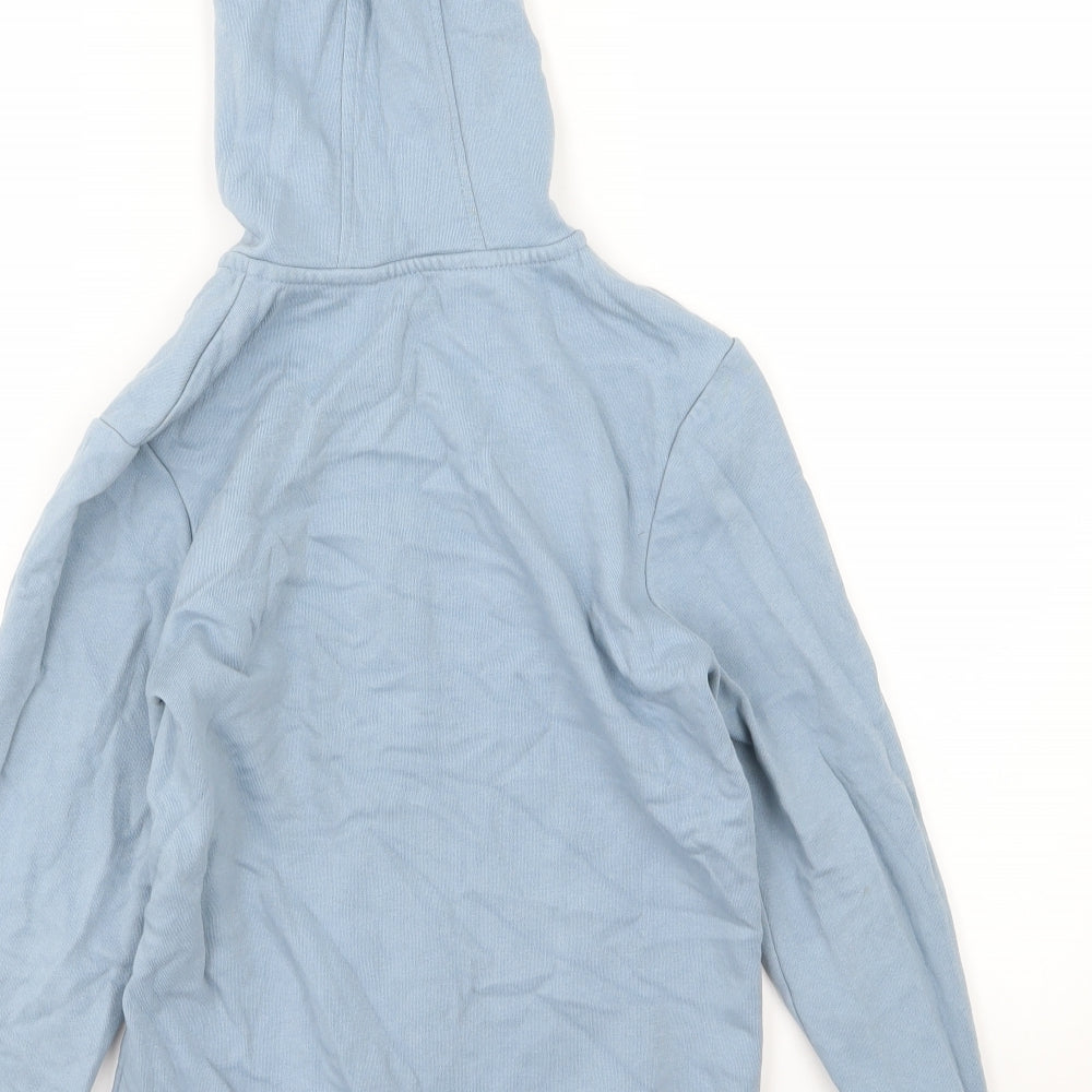 George Boys Blue  Jersey Full Zip Hoodie Size 9-10 Years