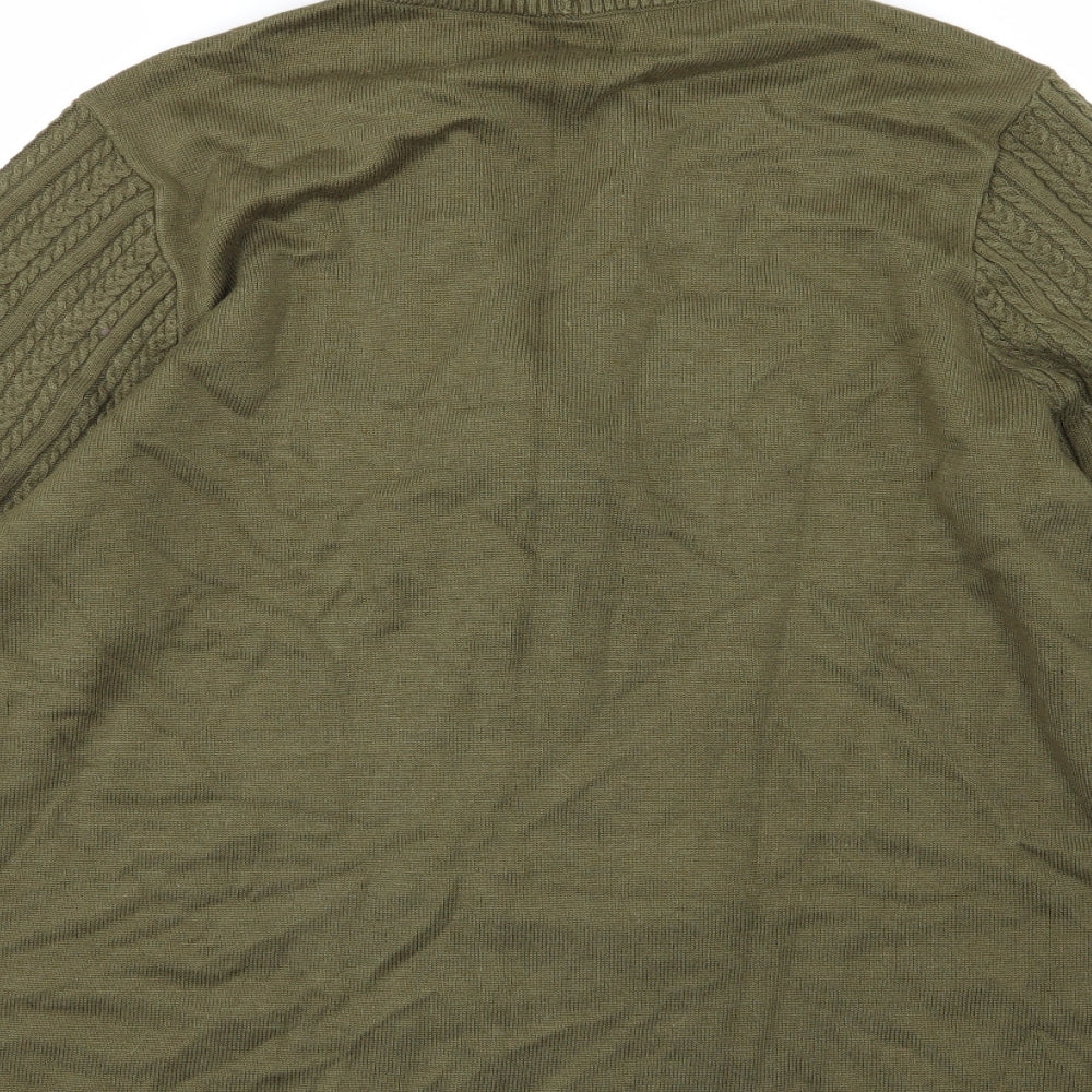 Laura Ashley Womens Green  Knit Cardigan Jumper Size 20