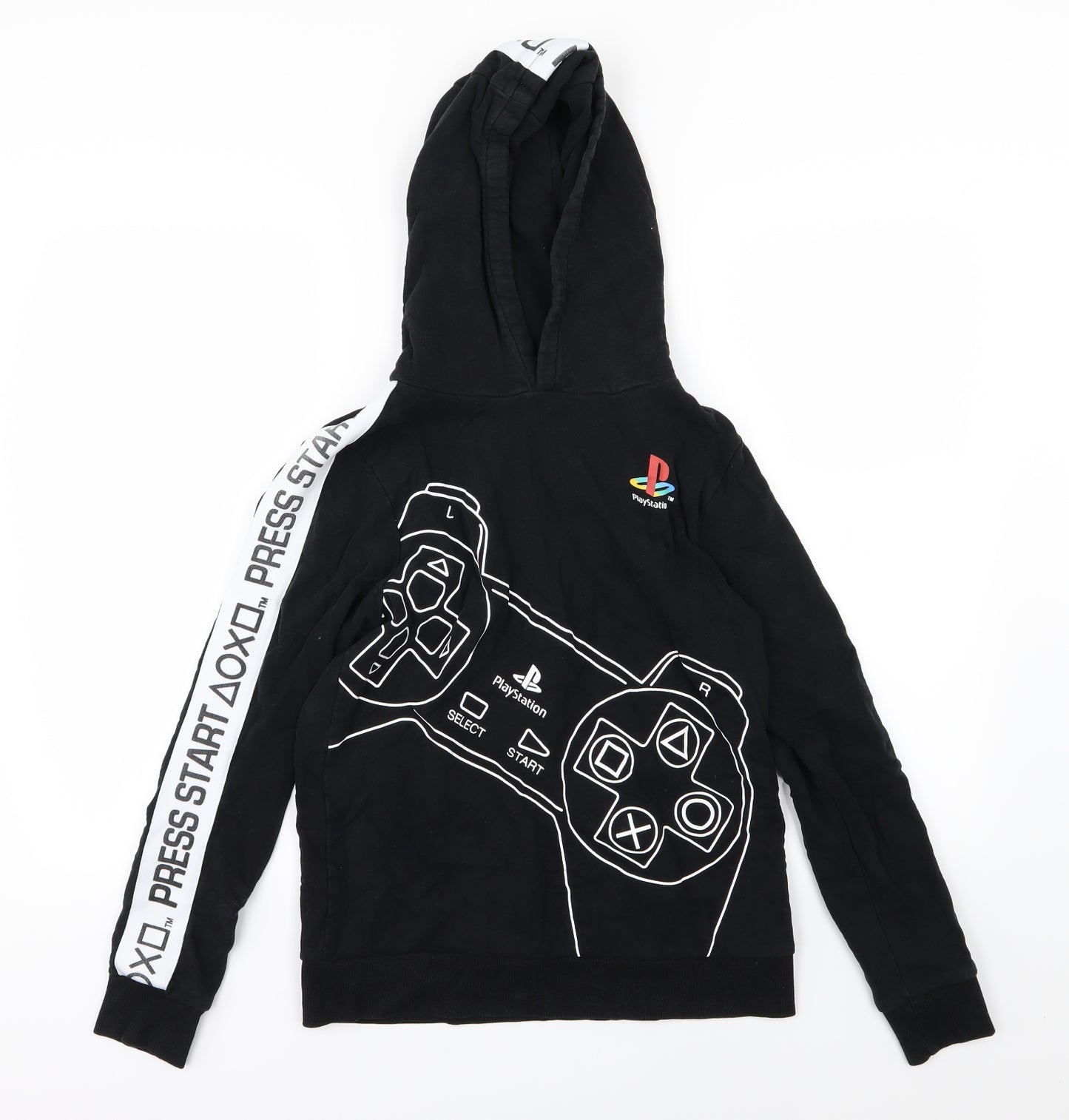 NEXT Boys Black  Jersey Pullover Hoodie Size 14 Years  - Play Station