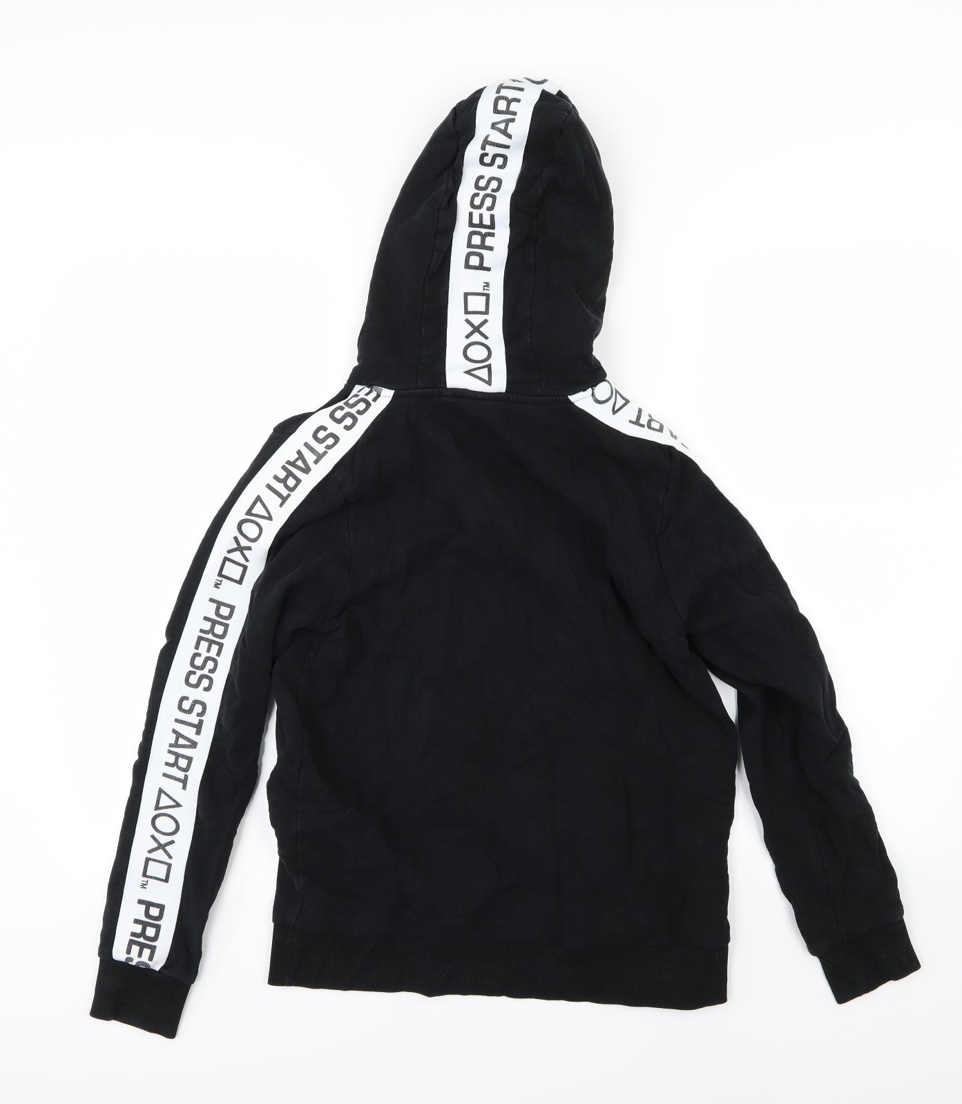 NEXT Boys Black  Jersey Pullover Hoodie Size 14 Years  - Play Station