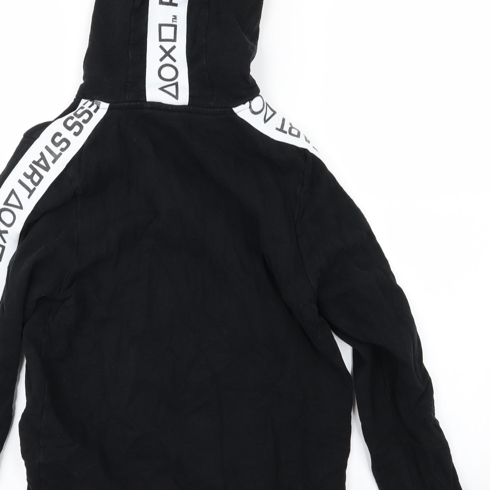 NEXT Boys Black  Jersey Pullover Hoodie Size 14 Years  - Play Station
