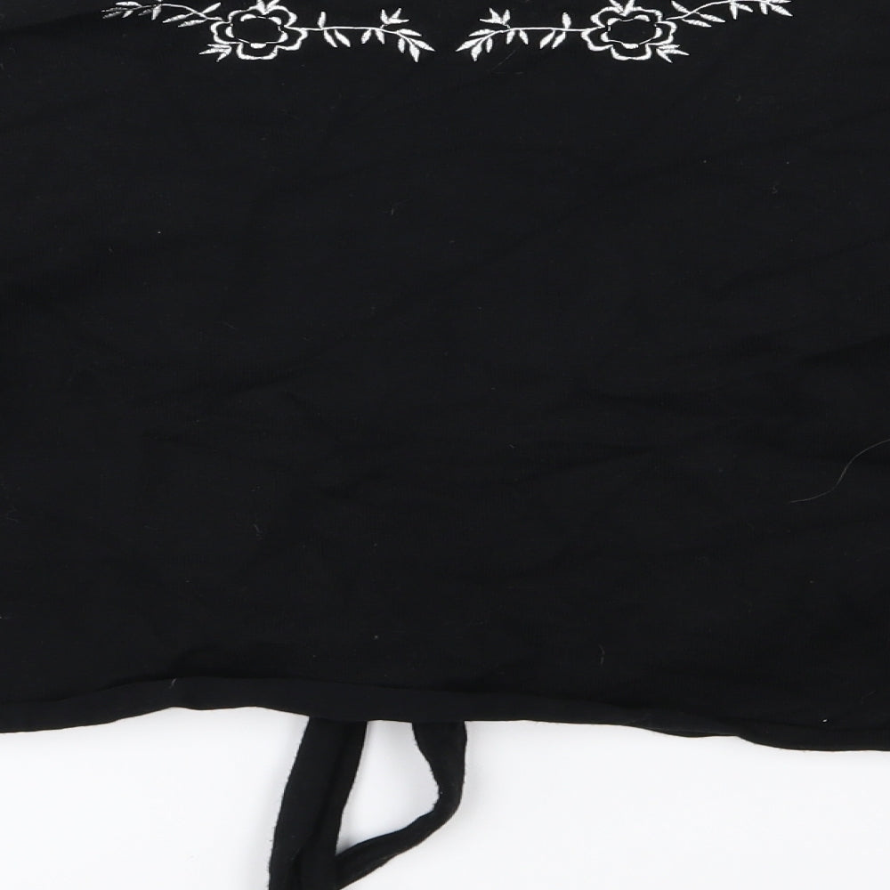 M&Co Womens  Floral Jersey Cardigan Jumper Size M