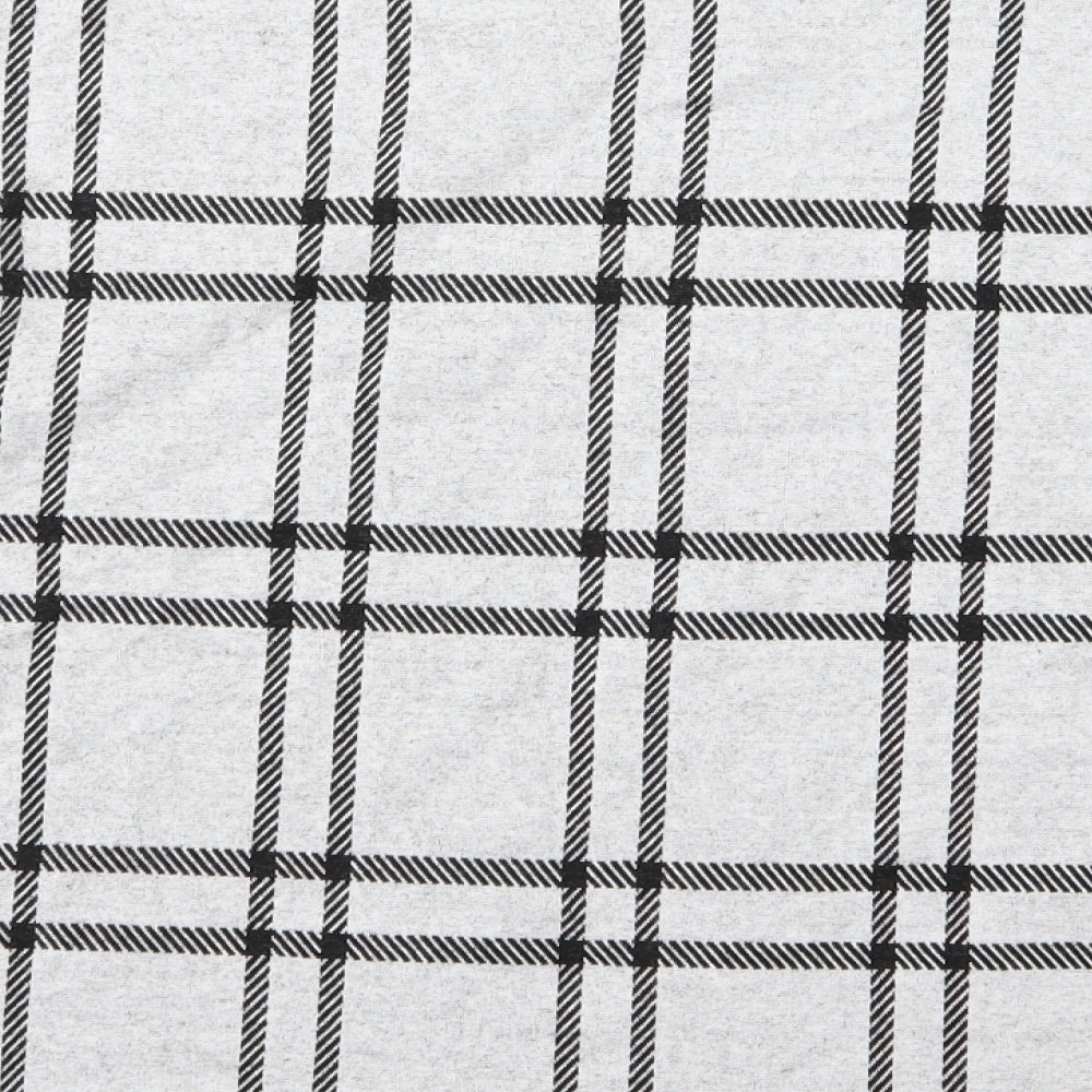 F&F Womens Grey Striped  Pullover Sweatshirt Size 12