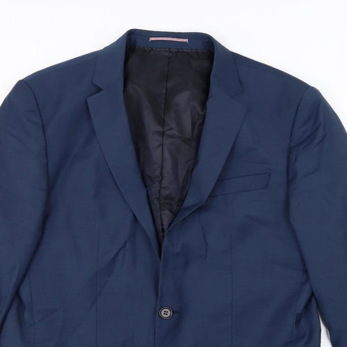 River Island Mens Blue   Jacket Suit Jacket Size 42