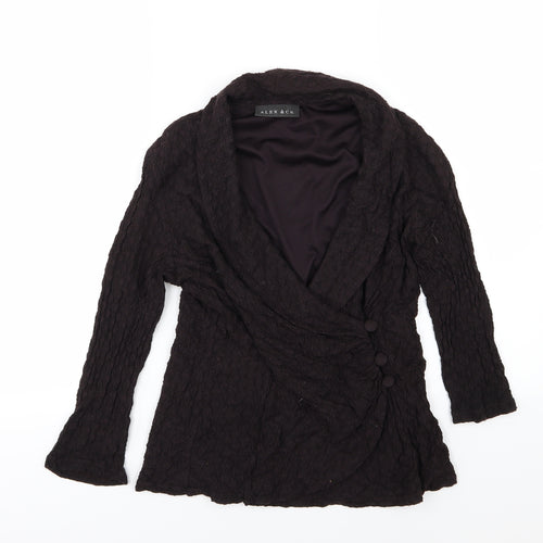 Alex & Co Womens Black   Wrap T-Shirt Size M