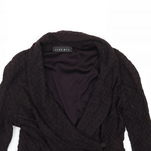 Alex & Co Womens Black   Wrap T-Shirt Size M