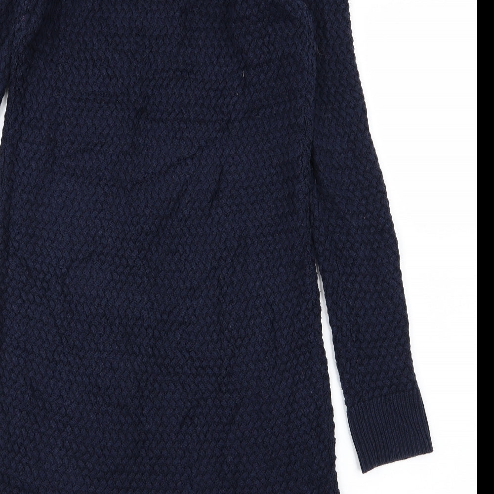 Lucy & Laurel Womens Blue  Knit Jumper Dress  Size M