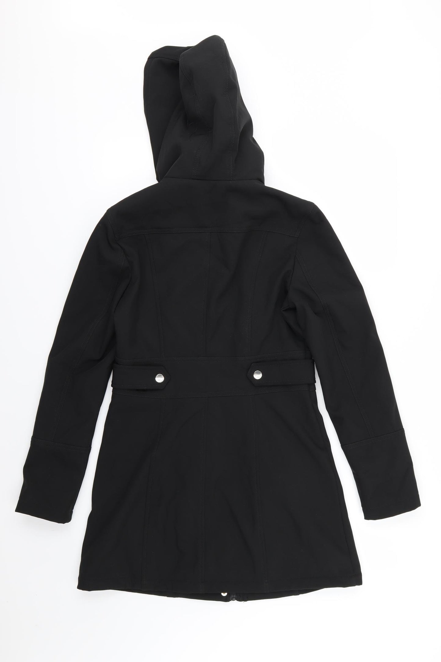 Eliza J Womens Black  Softshell Overcoat Coat Size XS  - Soft Shell