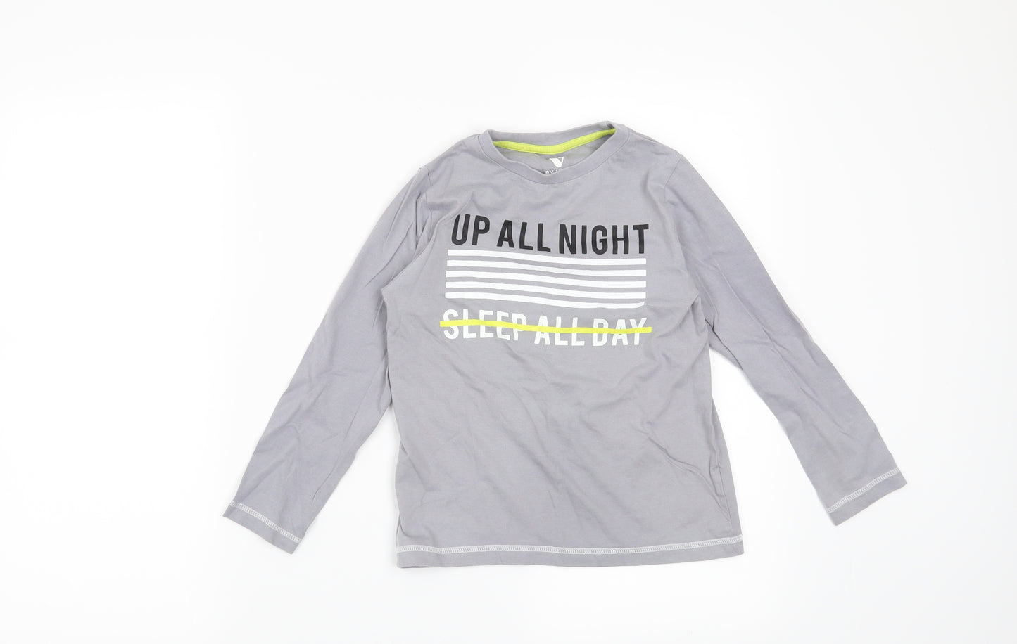 Very Boys Grey   Basic T-Shirt Size 7 Years  - up all night