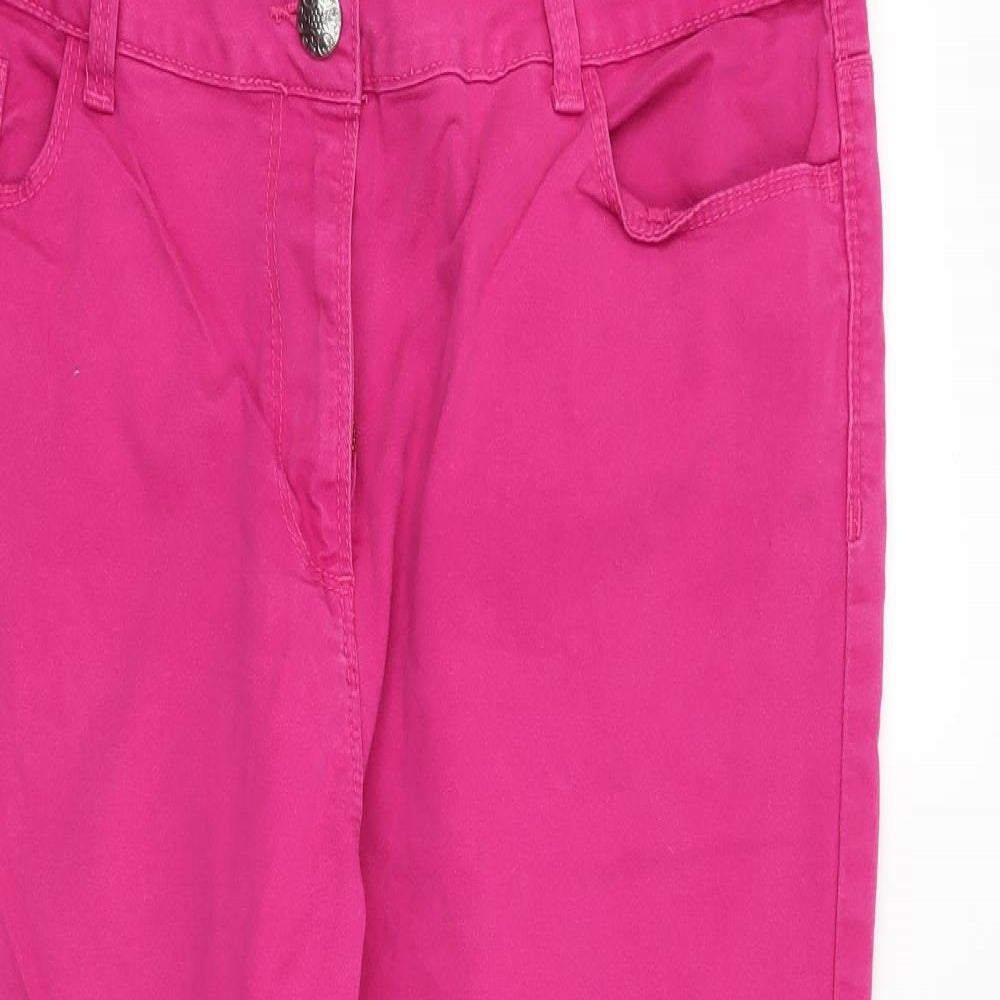 Papaya Womens Pink   Cropped Jeans Size 18 L20 in