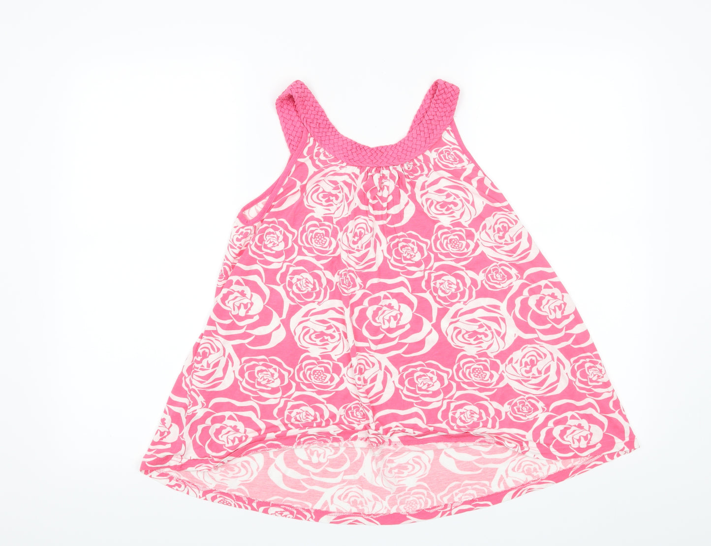 H&M Womens Pink Floral  Basic T-Shirt Size S