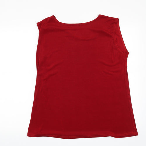 Gazelle Womens Red   Basic Blouse Size L