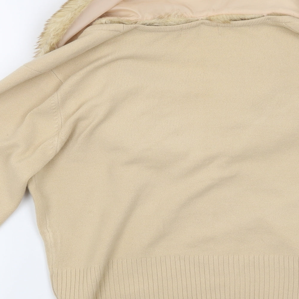 Editions Womens Beige   Cardigan Jumper Size L