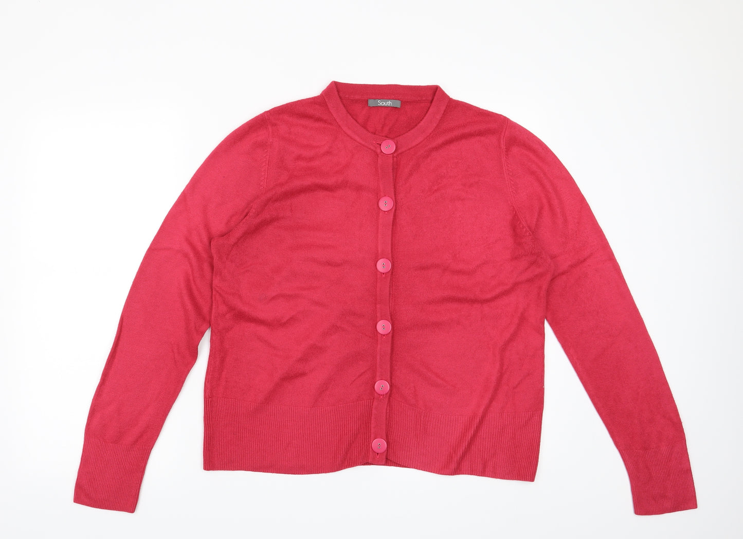 South Womens Pink   Cardigan Jumper Size 16