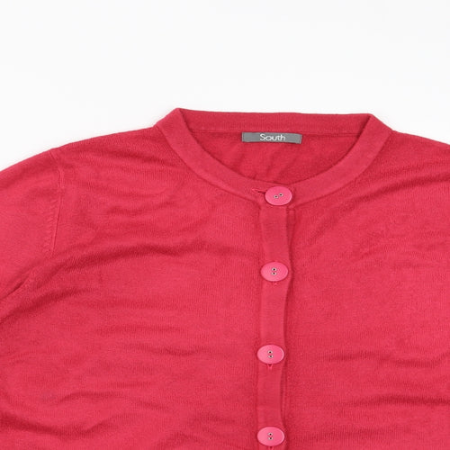 South Womens Pink   Cardigan Jumper Size 16
