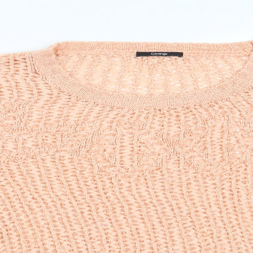 George Womens Orange   Pullover Jumper Size 14