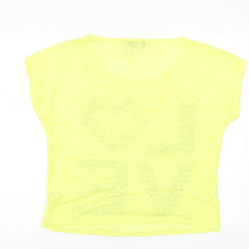 George Womens Yellow   Basic T-Shirt Size 16  - LOVE