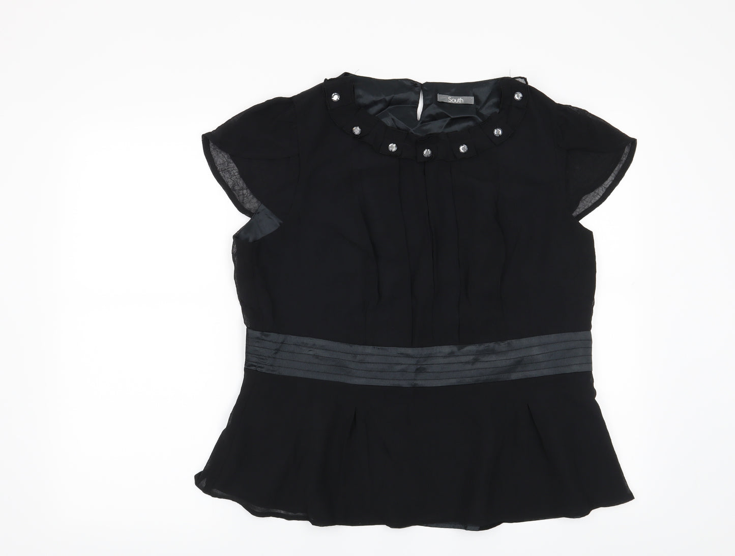 South Womens Black   Basic Blouse Size 18