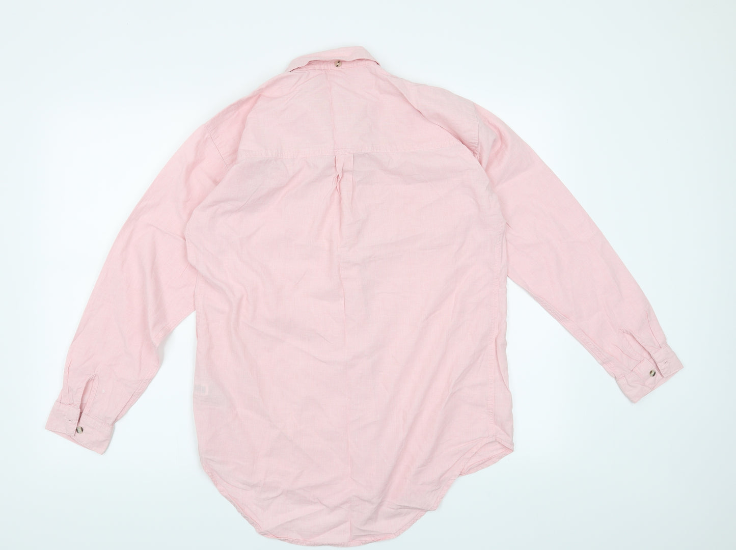 NEXT Womens Pink   Basic Button-Up Size 8
