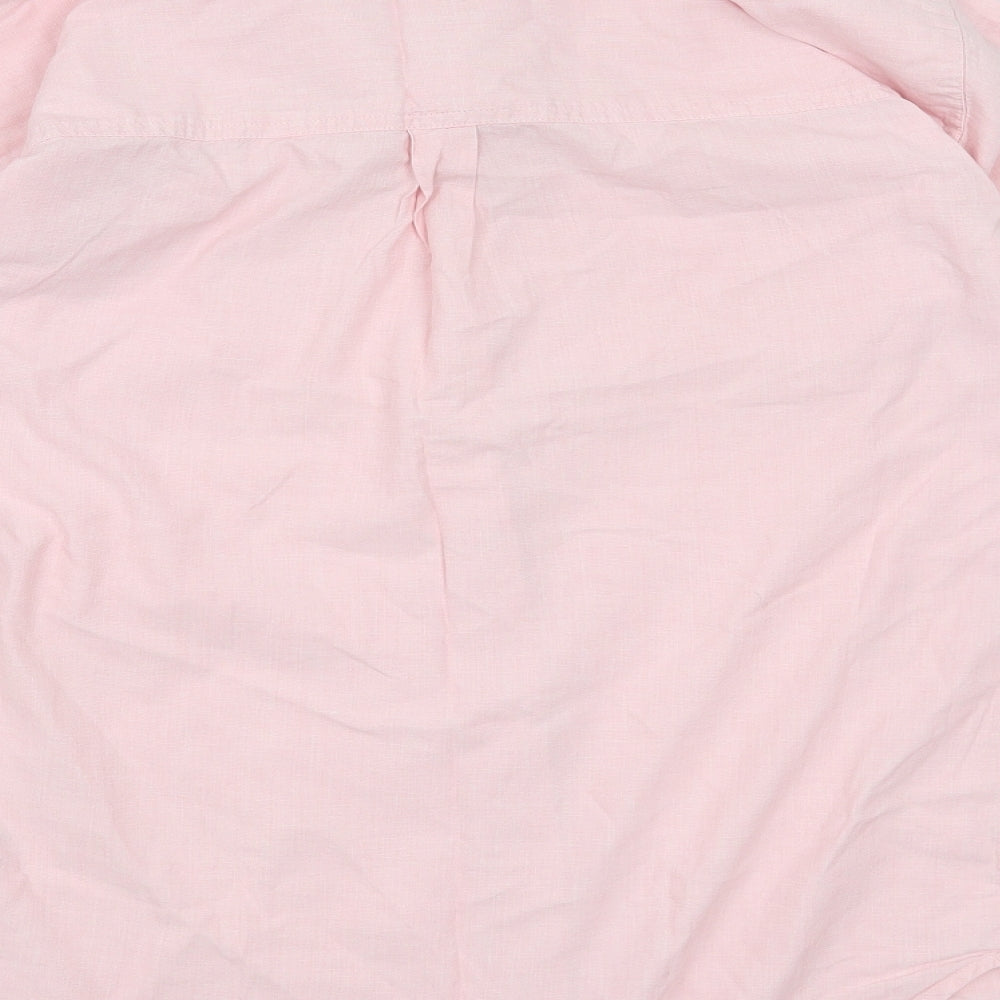 NEXT Womens Pink   Basic Button-Up Size 8
