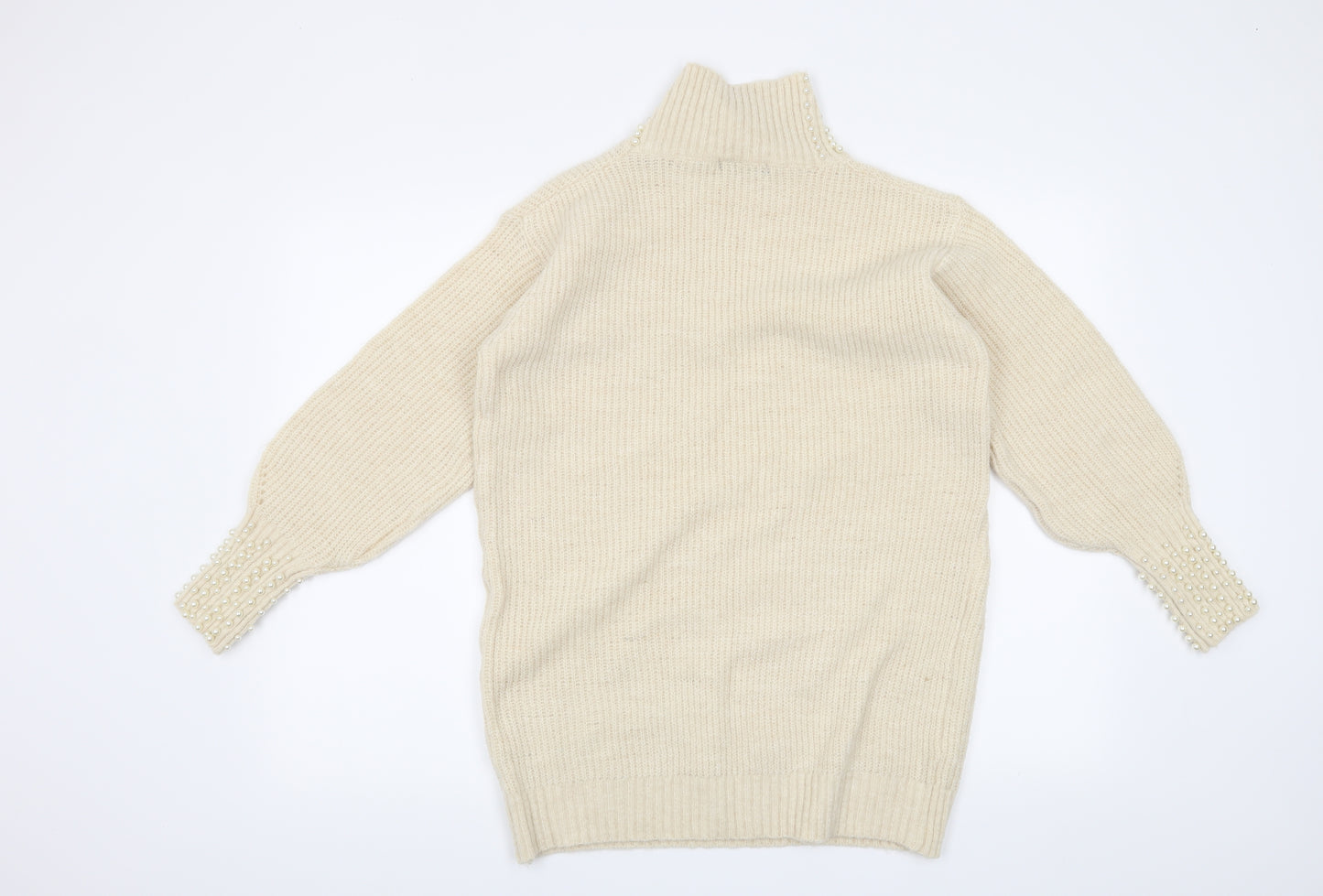 Quiz Womens Beige   Pullover Jumper Size S