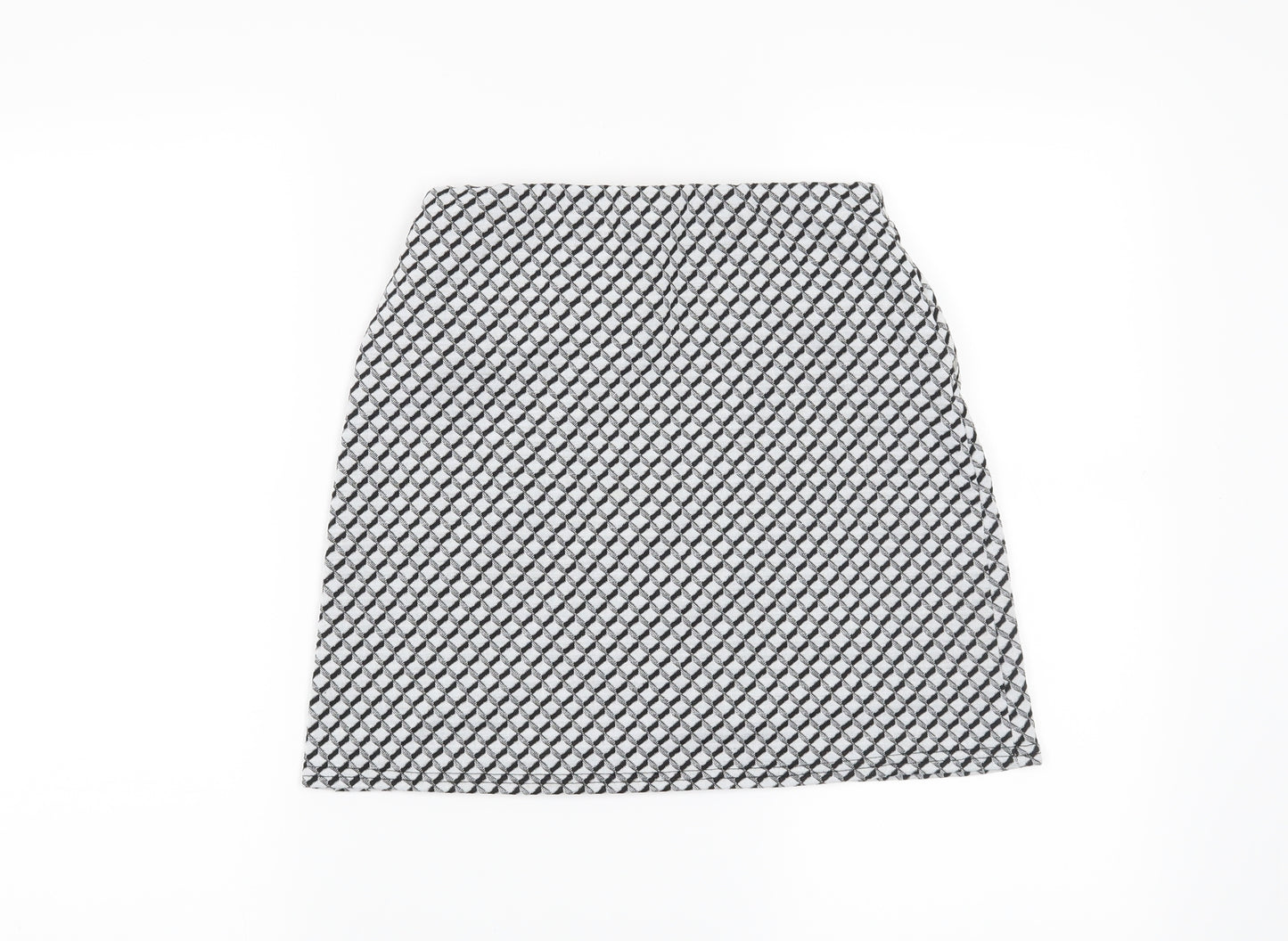 Atmosphere Womens Grey Geometric  Mini Skirt Size 8