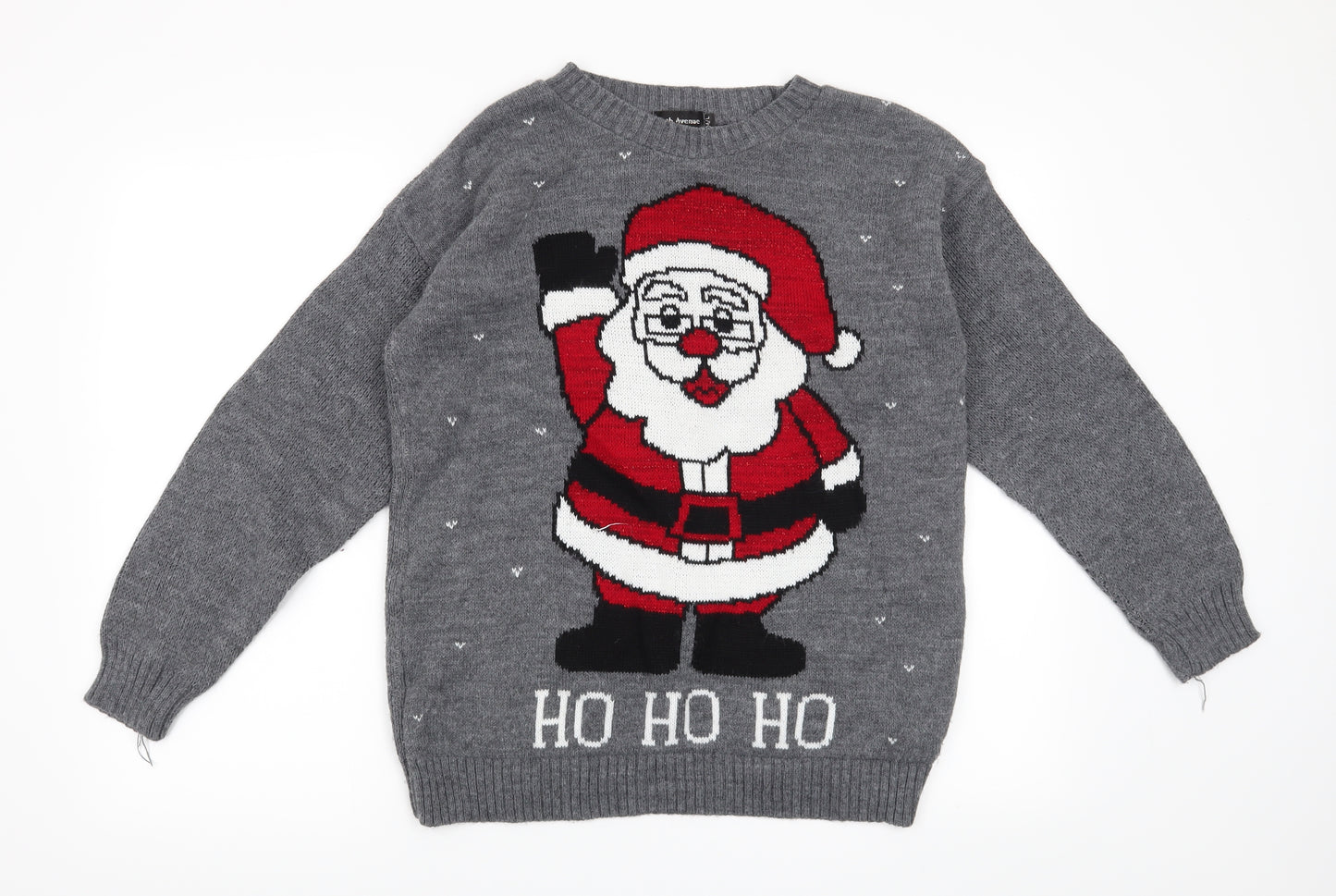 Sixth Avenue Womens Grey   Pullover Jumper Size M  - Christmas
