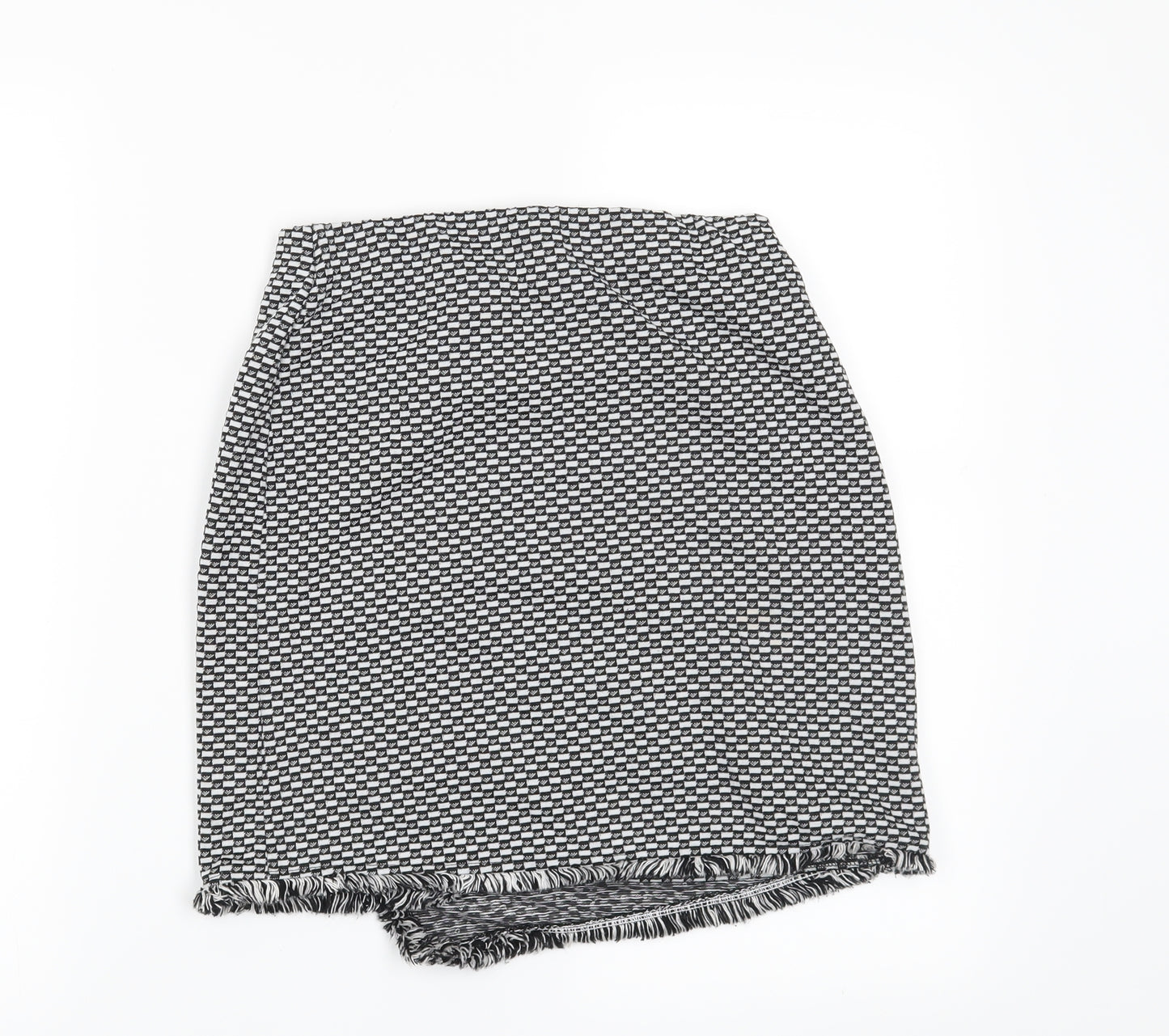 Atmosphere Womens Black Geometric  Mini Skirt Size 8