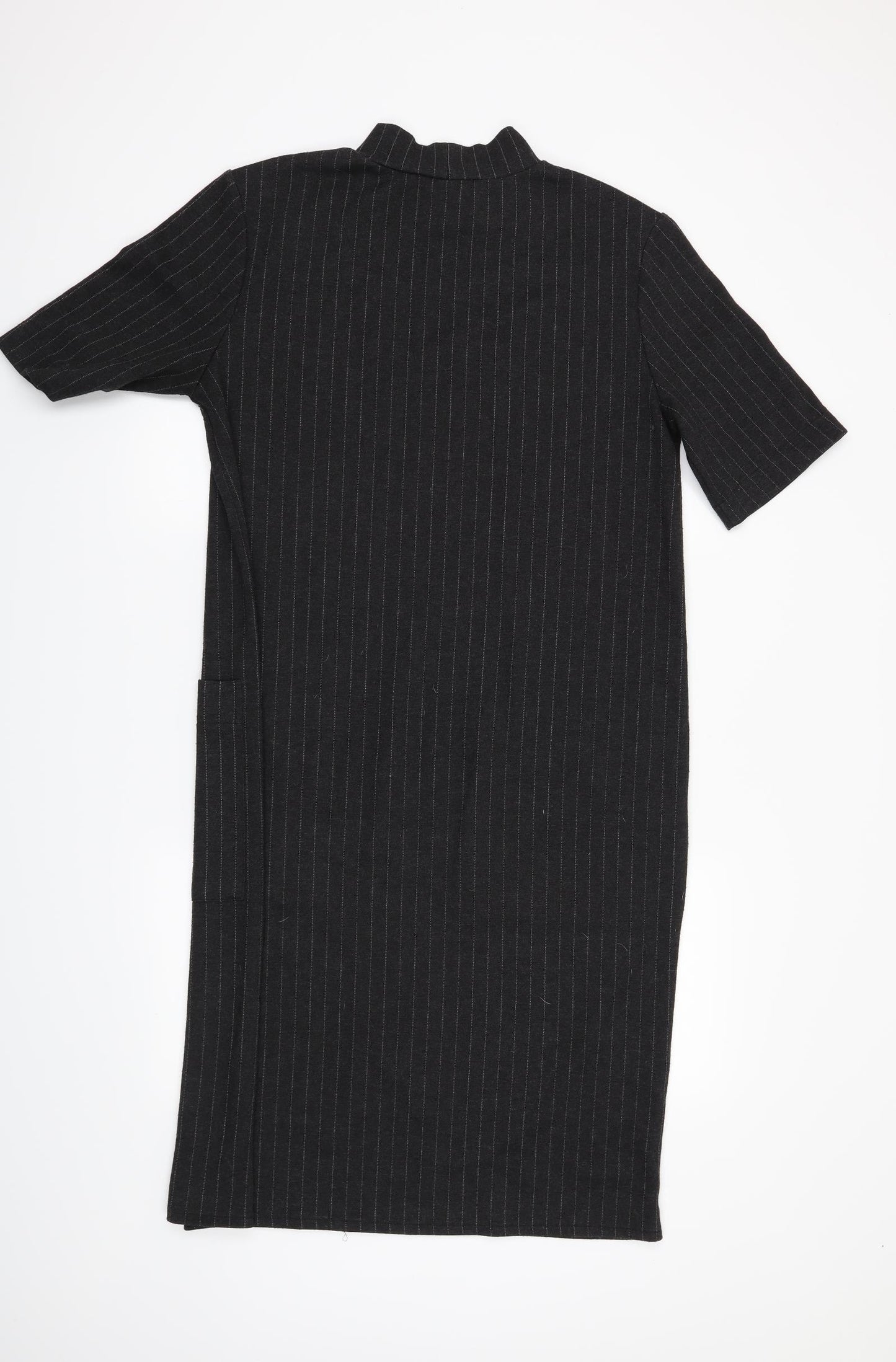 Marks and Spencer Womens Grey Striped  Trapeze & Swing  Size 12