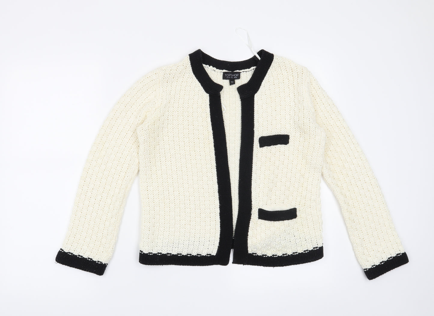 Topshop Womens Beige   Cardigan Jumper Size 10