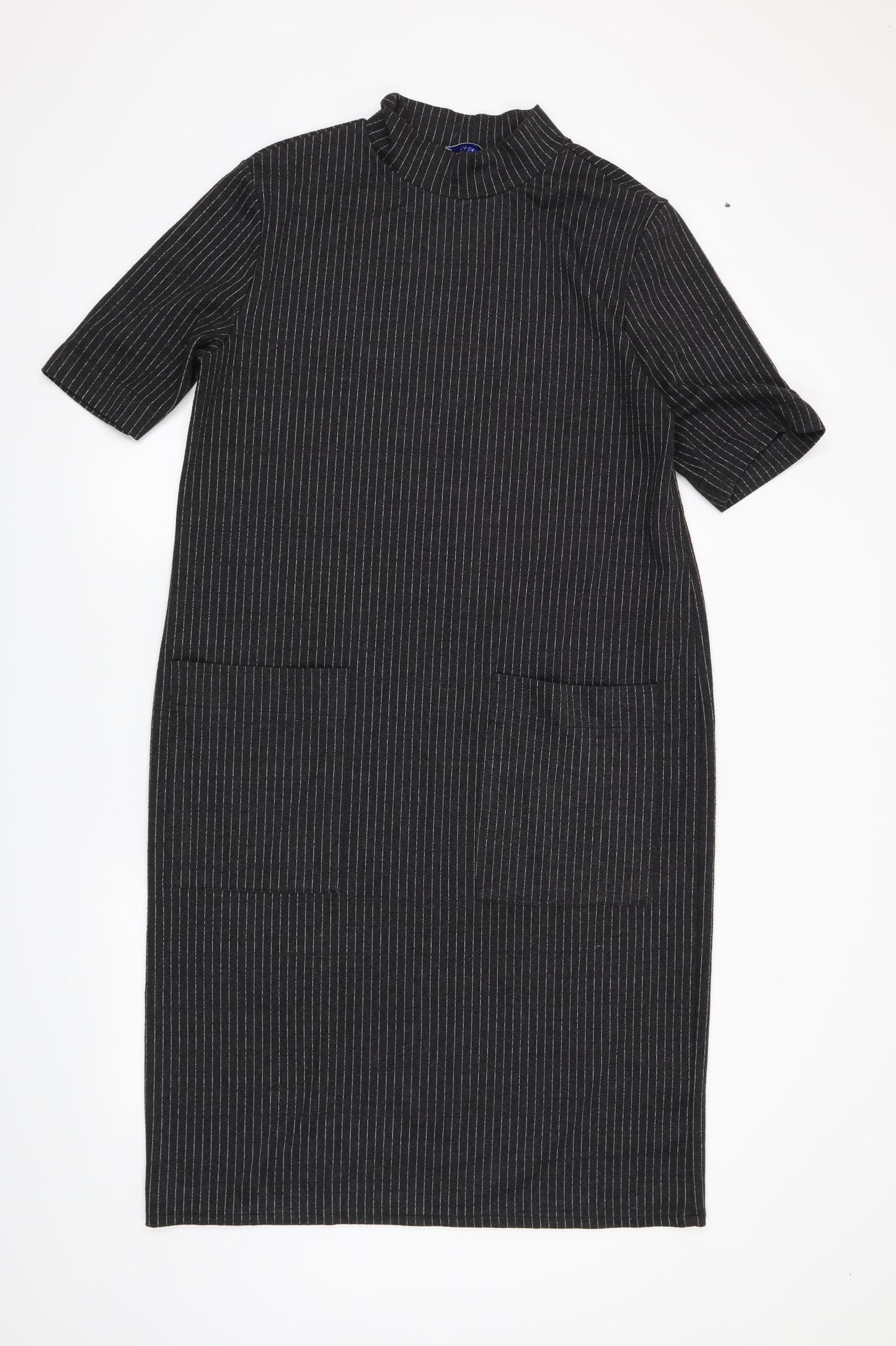 Zara Womens Grey Striped  Trapeze & Swing  Size L