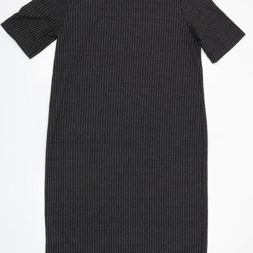 Zara Womens Grey Striped  Trapeze & Swing  Size L