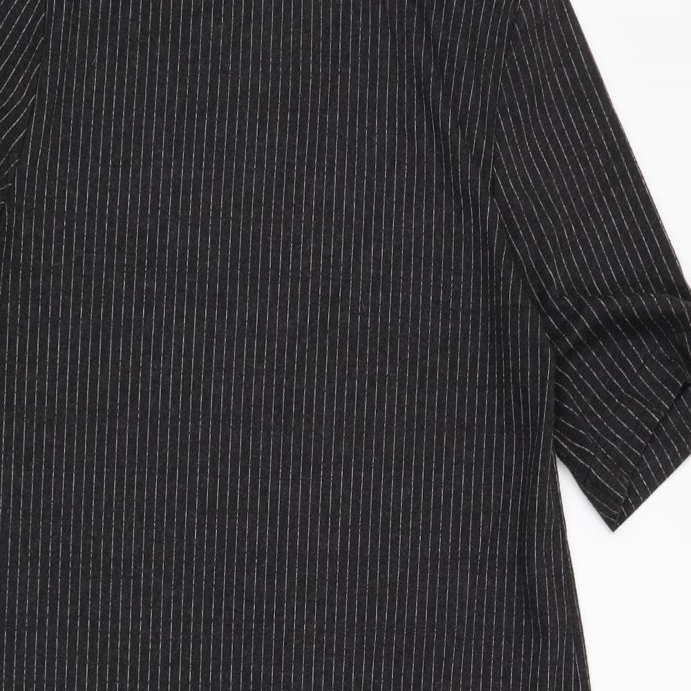 Zara Womens Grey Striped  Trapeze & Swing  Size L