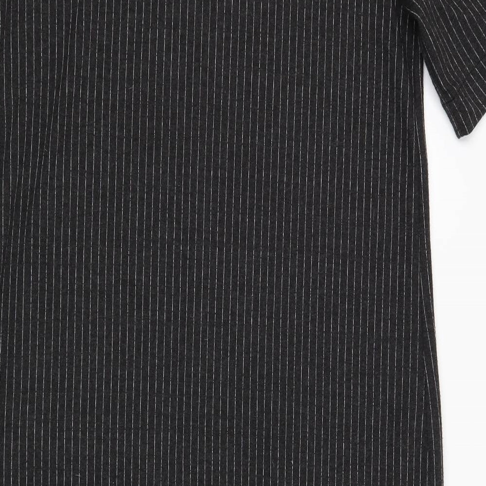 Zara Womens Grey Striped  Trapeze & Swing  Size L