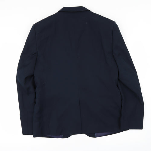 ONESIXFIVE Mens Blue   Jacket Suit Size 40