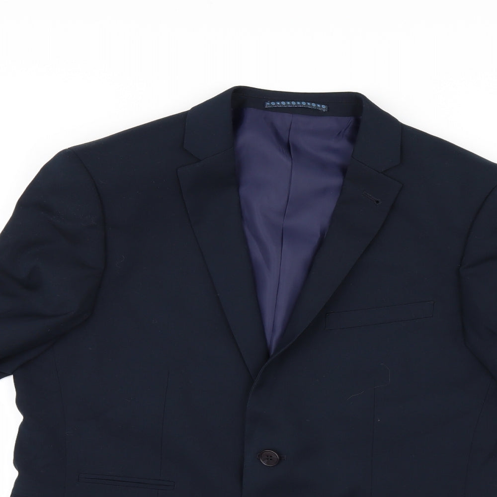 ONESIXFIVE Mens Blue   Jacket Suit Size 40