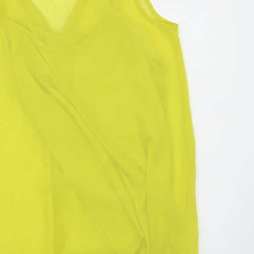 Simply Stock Shop Womens Yellow   Basic Blouse Size 14  - vest attached