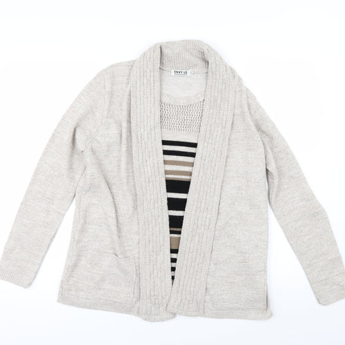 Envy Us Womens Beige   Pullover Jumper Size L