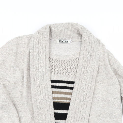 Envy Us Womens Beige   Pullover Jumper Size L