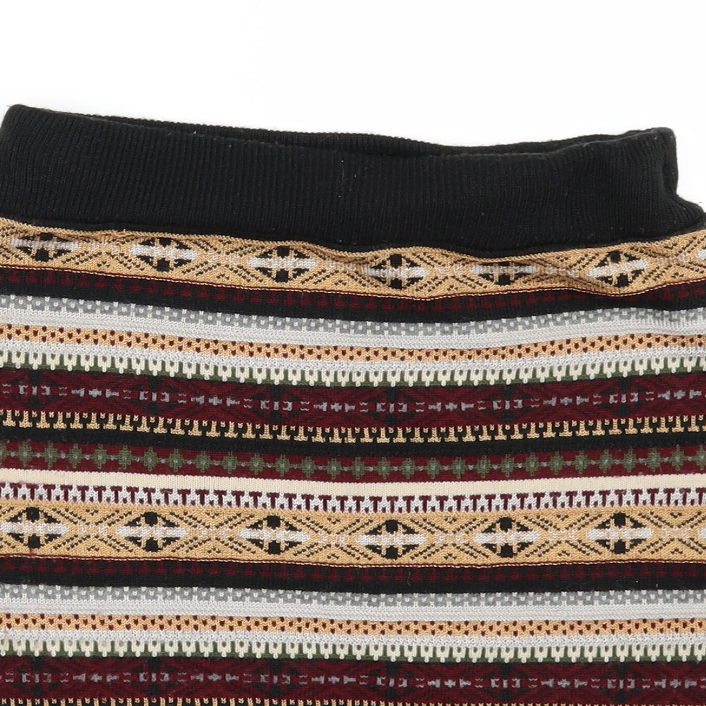 River Island Womens Multicoloured Geometric  Mini Skirt Size 8
