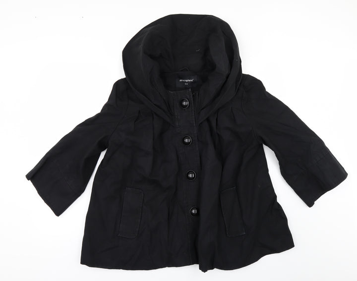 Atmosphere Womens Black   Pea Coat Coat Size 14
