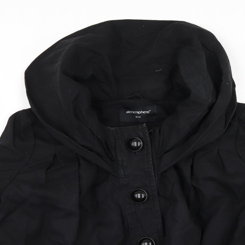 Atmosphere Womens Black   Pea Coat Coat Size 14