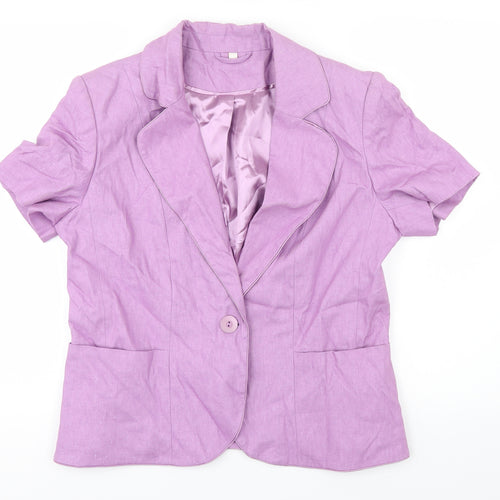 Anna Rose Womens Purple   Jacket  Size 14