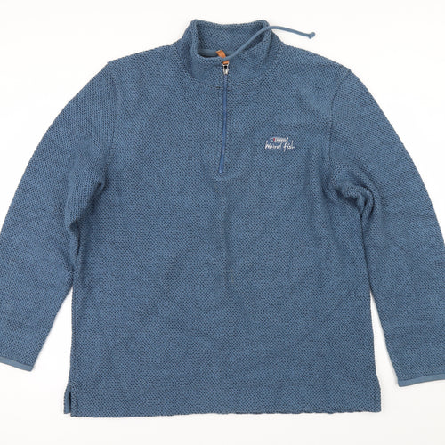 Weird Fish Mens Blue   Pullover Sweatshirt Size XL